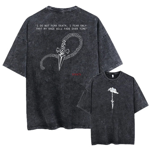 Anime Hunter X Hunter Washed New Arrival Mens Clothes Tee Shirt Homme