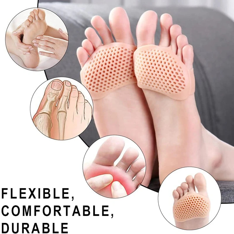 Silicone Heel Protectors Metatarsal Pads Forefoot Gel Heel Pad Plantar