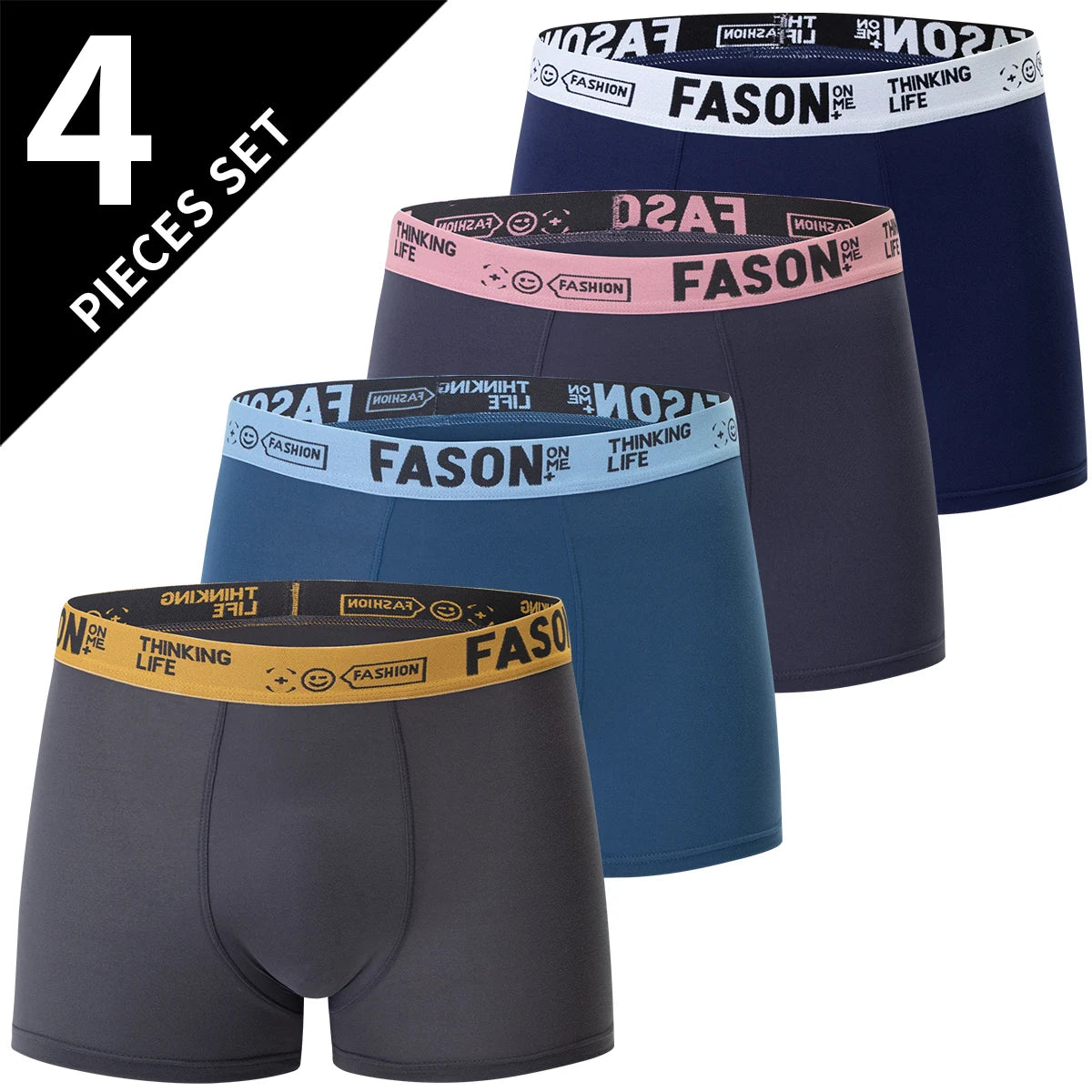 4/10 Pack Men's And Teenagers' Simple And Fashionable Boyshort Casual