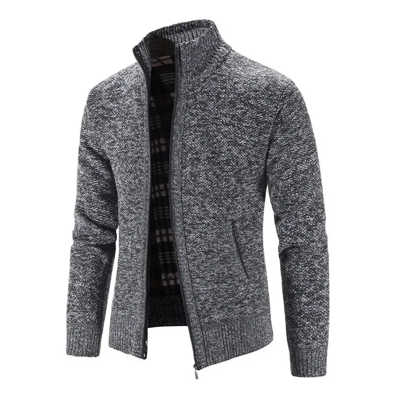 New Arrival Knitted Sweater Men Spring Autumn Casual Fleece Cardigan