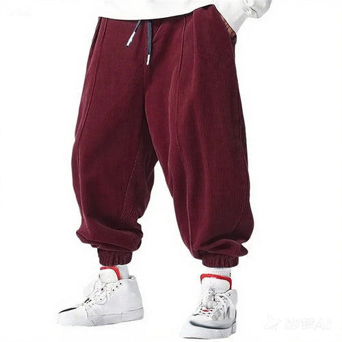 spring autumn Men's Casual Loose Drawstring Pants Fashion Sweatpants