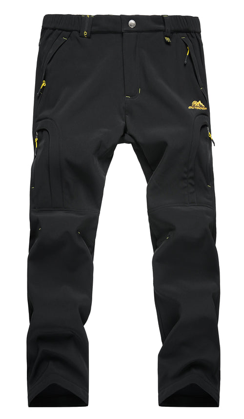 Men's Waterproof Hiking Pants Outdoor Fleece Lined Snow Ski Pants