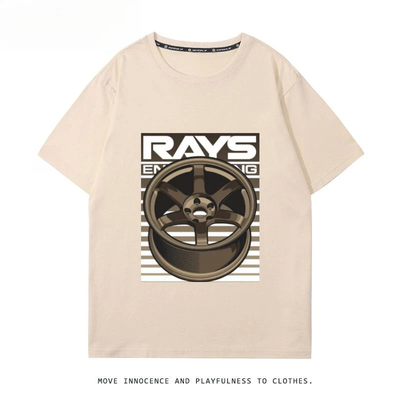 RA Wheel Rim TE37 Wheel Hub Modified Car Short Sleeve Men's and