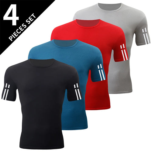 4/1/2 Pack Men's Gradient Quick-drying Sportswear Teenagers Leisure