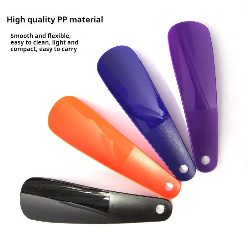 NEW 16cm Single Piece Short Handle Plastic Shoe Horn Handle Shoehorn
