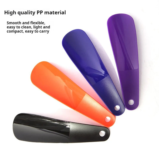 NEW 16cm Single Piece Short Handle Plastic Shoe Horn Handle Shoehorn