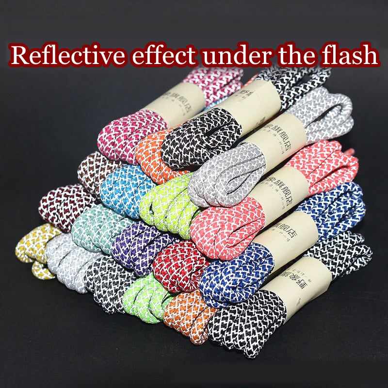 1Pair 3M Reflective Shoelaces for Sneakers Shoe laces Safety