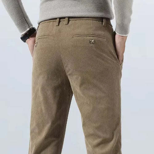 Autumn and Winter Men's Corduroy Trousers New Men's Clothing Stretch