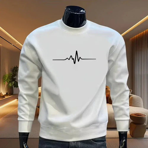 Autumn Winter Hot Sales Men's Sweatshirts Print O-Neck High Quality