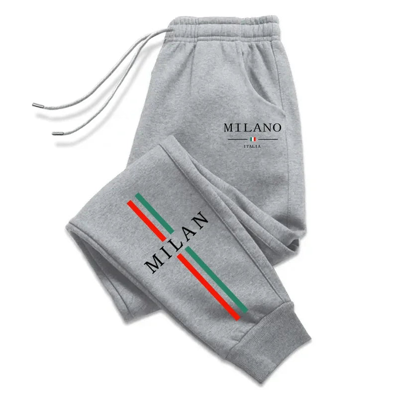 2025 Hot Sale Milan City Printed Jogger Pants High Quality Men's