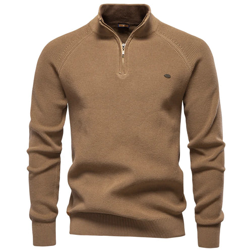 2023 New Autumn Cotton Zipper Cardigans for Men Fashion Casual Social