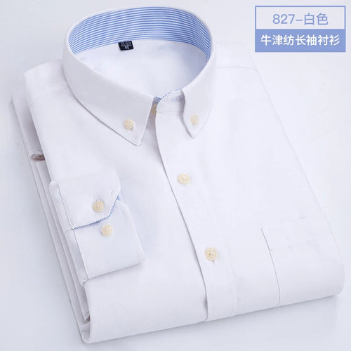 Men's long sleeve shirt Oxford woven casual non-ironing spring summer