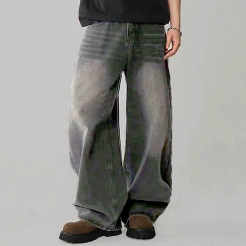 Four Season Men's Jeans Korean Version Student Casual Pants High