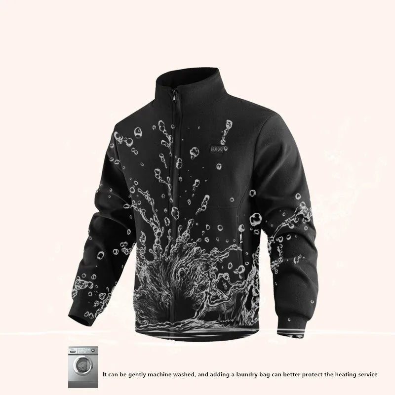 New Winter Fashion Versatile Polar Fleece Thick Heating Warm Jacket