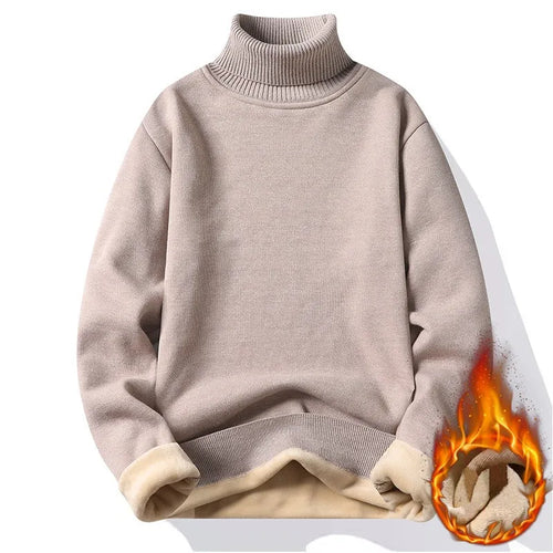 Autumn Winter Men's Turtleneck Sweater Men's Knitting Pullovers