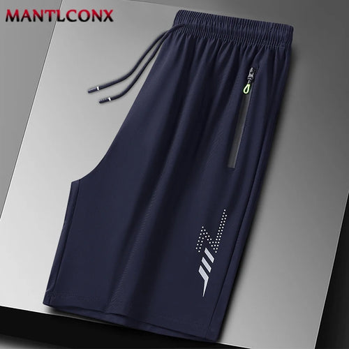 New Fashion Sports Shorts Men Elastic Waist Shorts Male Breathable