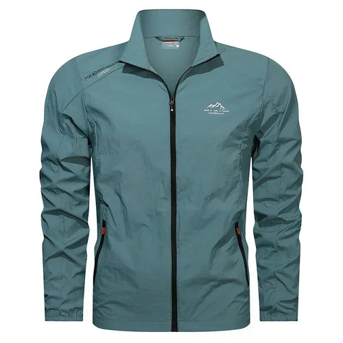 UPF100+ Men Summer Windbreaker Zip Pockets Uv Sun Protection Jackets