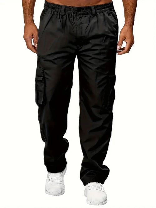 Men's Cargo Pants Sweatpants Outdoor Loose Straight Long Trousers
