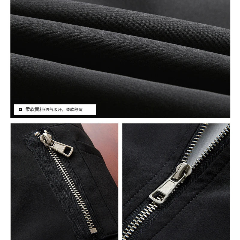 Men Bomber Jacket Thin Slim Long Sleeve baseball Jackets Mens