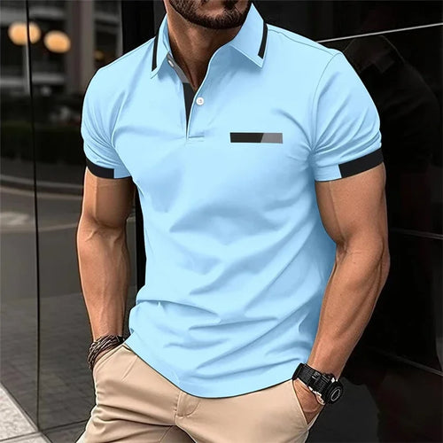 Men's fitness casual sports T-shirt, gym running sports elastic