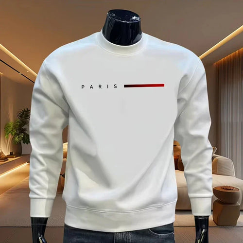 2025 Casual Fashion Men's O-Neck Hoodies High Grade Spring Autumn Warm