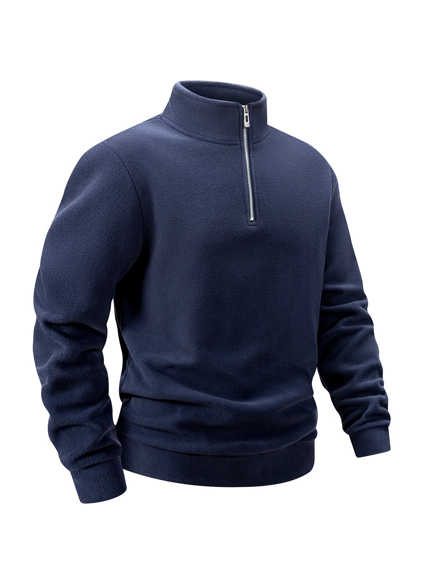 2025 Men Casual Fleece Sweatshirts Tops Men Sport Classic Stand Collar