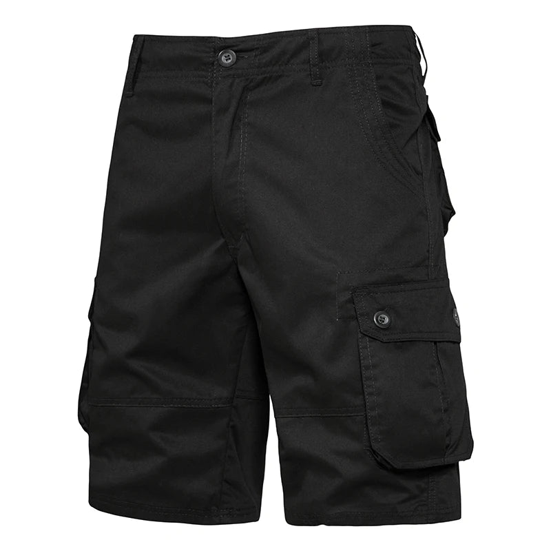 Men's Shorts Loose Large Size Multi-Pocket Overalls Summer Cotton