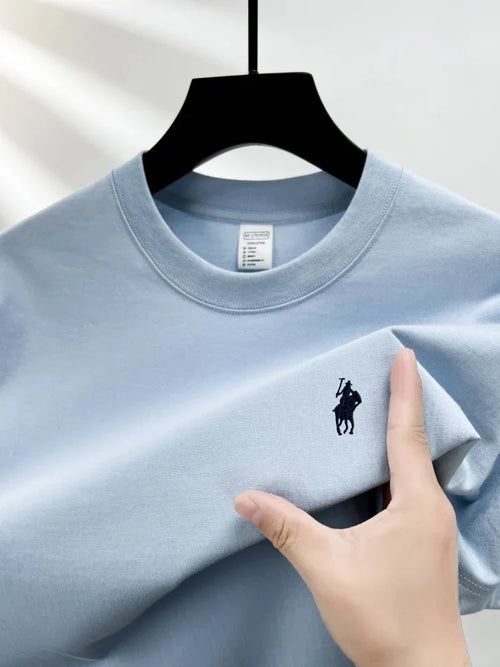 100% pure cotton short sleeve round neck men's T-shirt hot selling