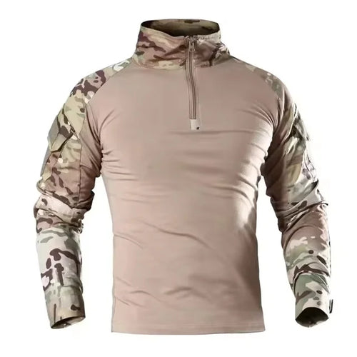Men's Outdoor Tactical Hiking T-Shirts,Hunting Camouflage Long Sleeve