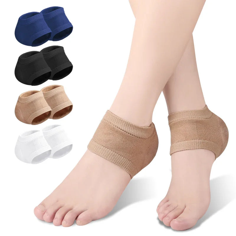 Silicone Gel Heel Protector Sleeve Pads Heel Cups Support Skin Cushion