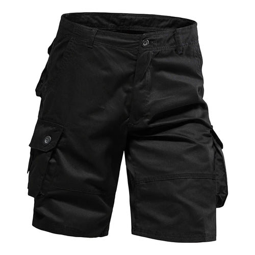 Men's Shorts Loose Large Size Multi-Pocket Overalls Summer Cotton