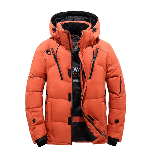 Men's Outdoor Lightweight Warm Detachable Collar Down Jacket Winter