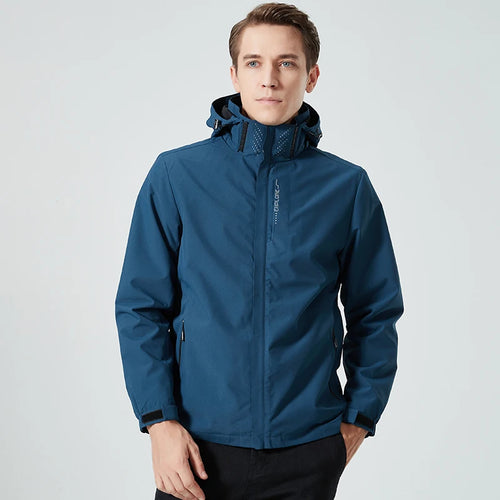 Autumn New Men's Mountaineering Jacket Windproof and Waterproof Fabric