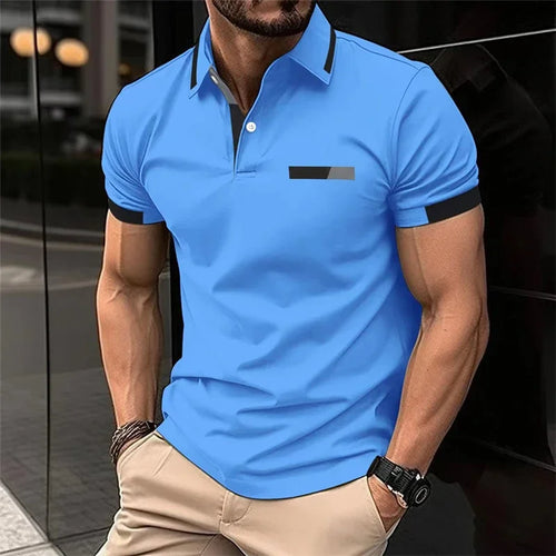 Men's fitness casual sports T-shirt, gym running sports elastic