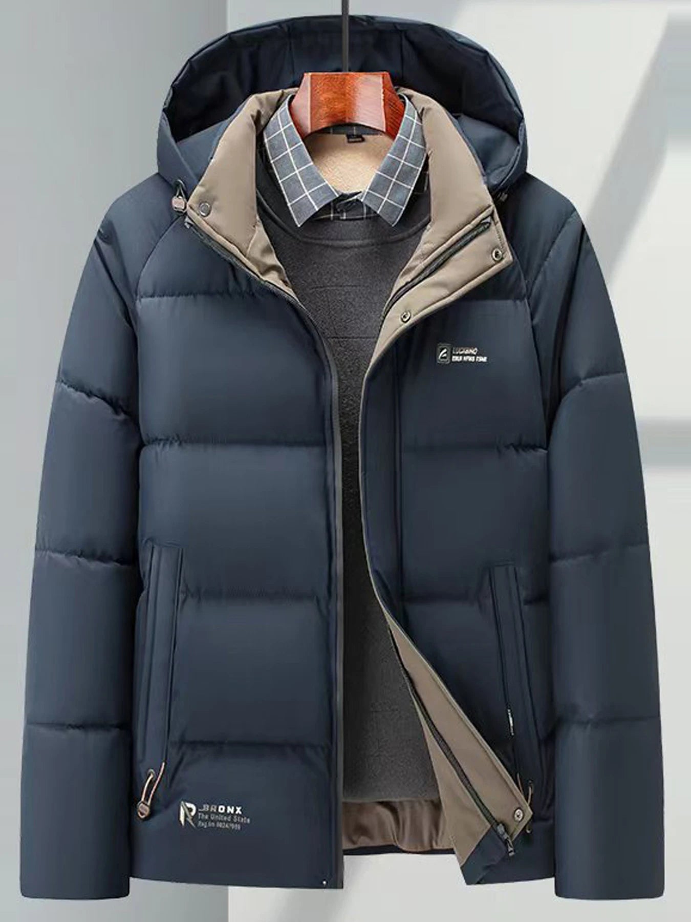 Men's winter warm cotton jacket for men's casual business trendy
