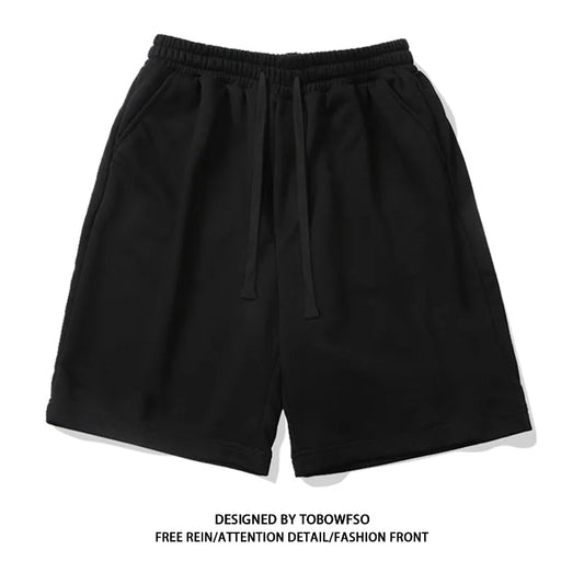 100% Cotton Simple High Street Shorts Men's and Women's Same Summer