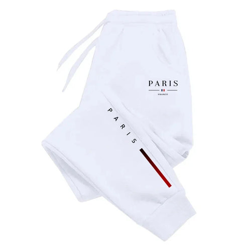 2025 New Arrival Paris Printed Sweatpants for Men High Grade Male Home