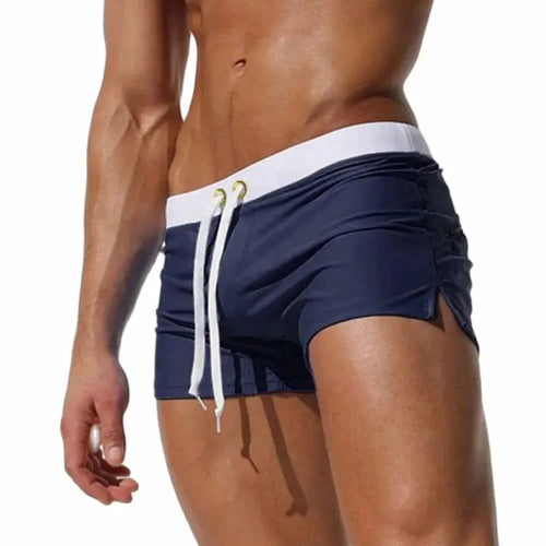 Men's Swimsuit 10 Color Back Pocket Design Quick-drying Beach Men's