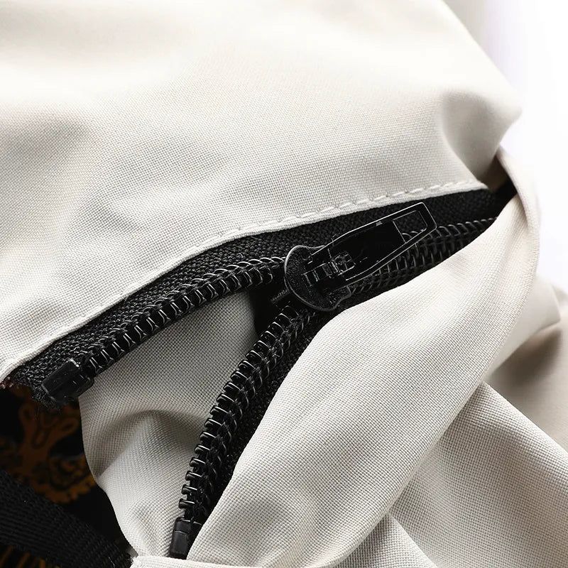 Fashion Men's Casual Windbreaker Jackets Hooded Jacket Man Waterproof