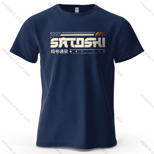 Satoshi and Crypto Printed Men's T-Shirt 100% Cotton Oversized Tech