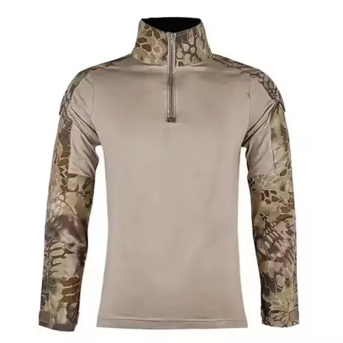 Men's Outdoor Tactical Hiking T-Shirts,Hunting Camouflage Long Sleeve
