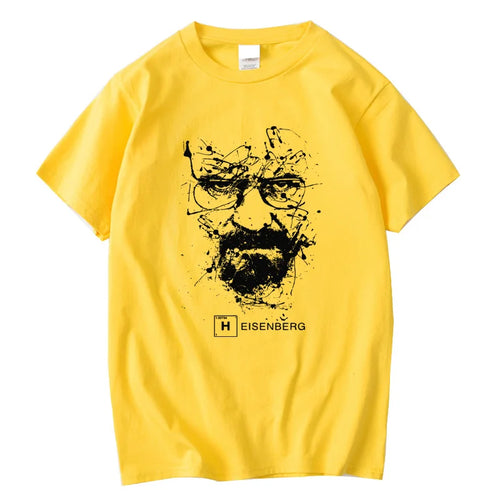 Men Fashion Casual Top Quality 100% Cotton Breaking Bad T Shirts Men