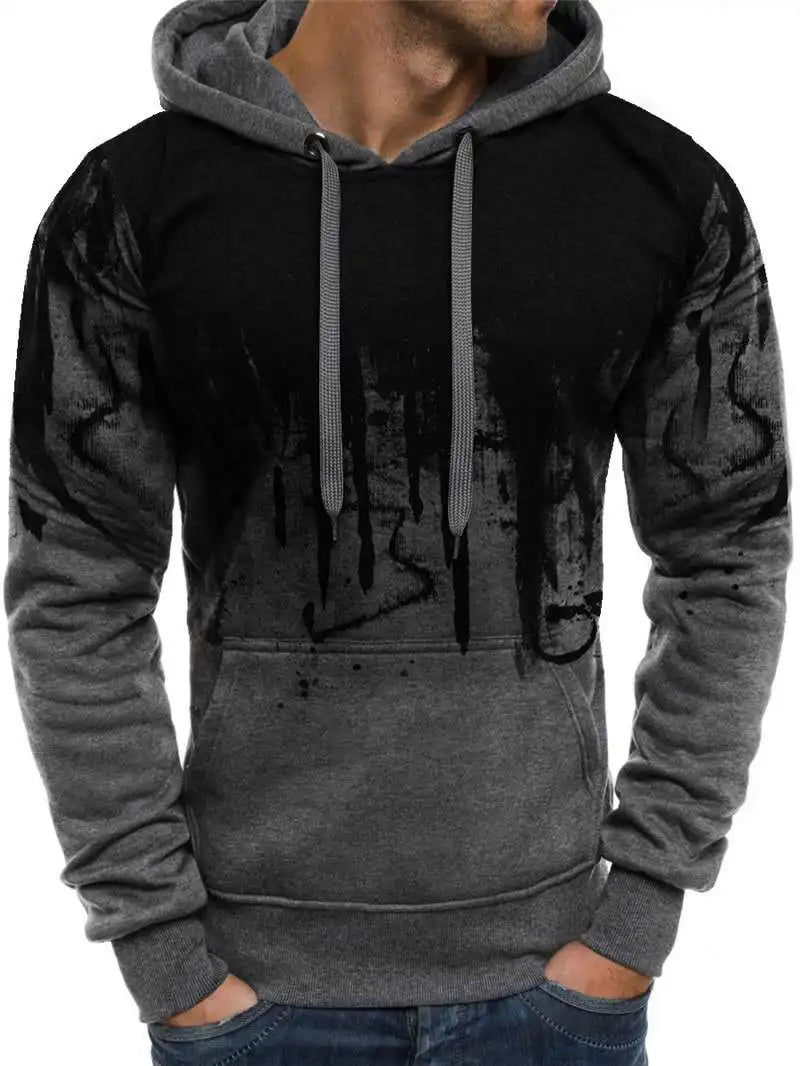 Autumn Winter Trending Tracksuits Men Camouflage Hoodie + Pant 2 Piece