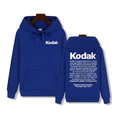 Kodak Brand New Retro Trend Y2K Print Fashion Men‘s Sportswear Autumn