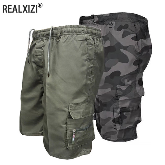 Men Military Tactical Shorts Summer Loose Casual Cargo Shorts Multi