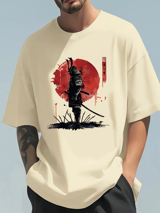 Men's Summer 100 Cotton Fashionable Casual Loose Japanese Samurai