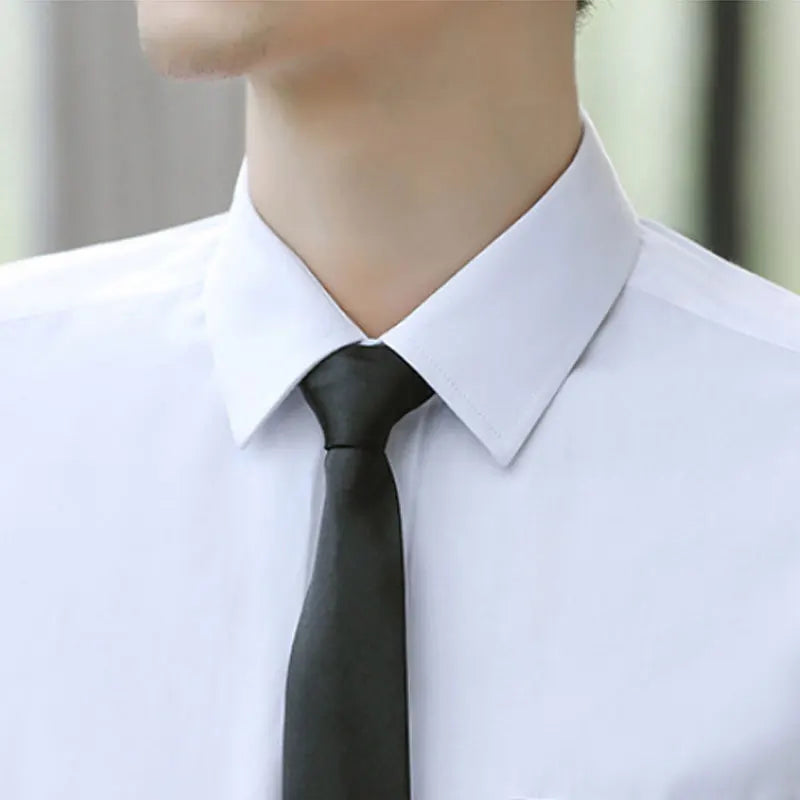 New men's dress shirt long sleeve thin free ironing business casual