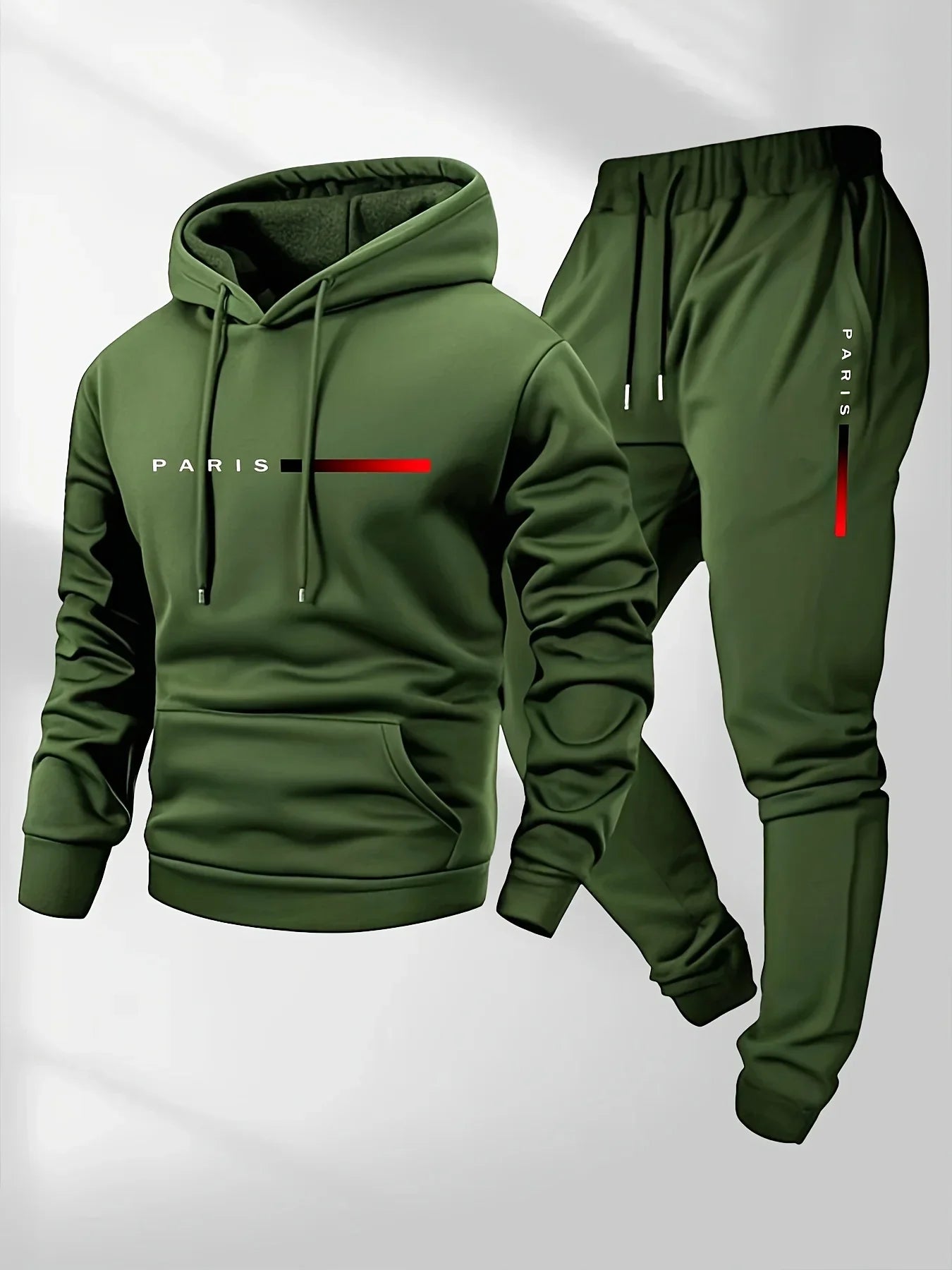 2025 letter printed sportswear set men's hooded sweatshirt long pants