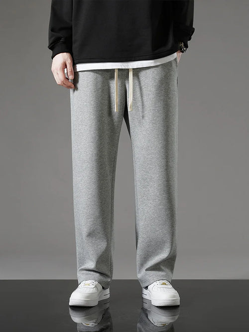 Spring Autumn Men Sweatpants Korean Fashion Sportswear Drawstring Wide