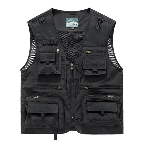 FGKKS 2023 Outdoor Leisure Vest Men's New Multi-Pocket Breathable